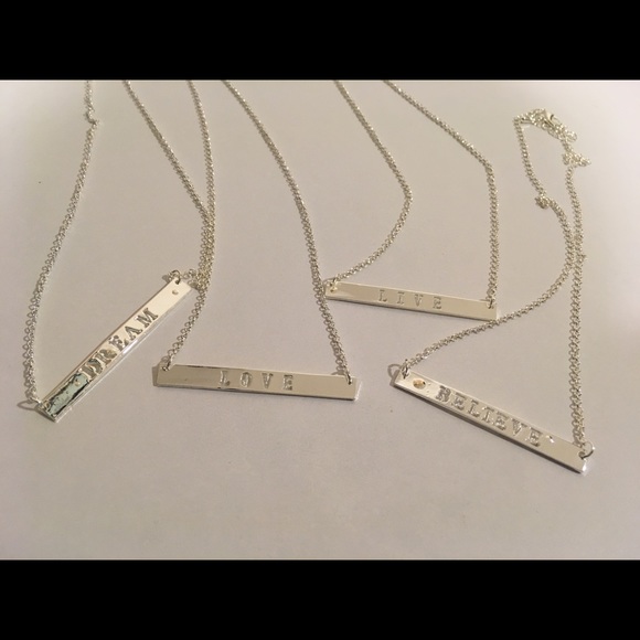 Stackable Inspiration Quote Necklace Believe - Picture 6 of 8